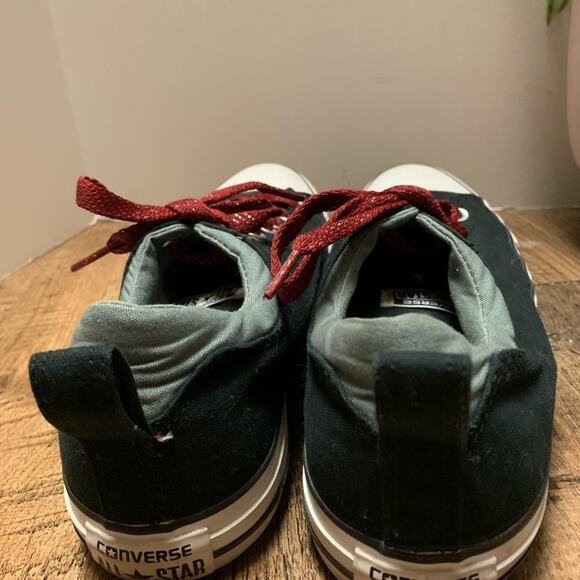 CONVERSE ALL STAR CHUCK TAYLOR Low Top BLACK Canvas WHITE Rubber Size 11 - Picture 9 of 13